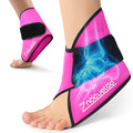 Ankle Ice Pack Wrap for Swelling Foot Heel Pain Relief Reusable Gel-1Pack - color: Rose Red