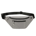 Fanny Pack for Men & Women, Fashion Waterproof Waist Packs with Adjustable Belt, Casual Bag Bum Bags for Travel Sports Running. - color: B-Dark Grey