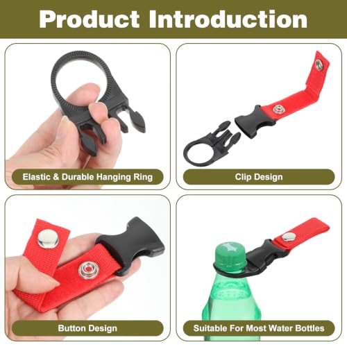 4 Pc Water Bottle Holder Hanging Bottle Buckle Portable Bottle Clip
