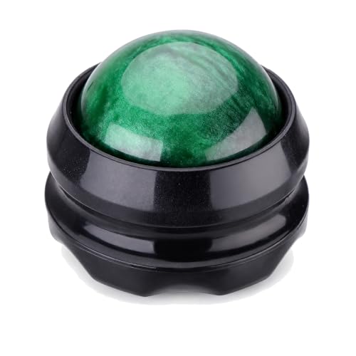 Manual Massage Roller Ball - Massager and Therapy Tool for Sore Muscles, Shoulders, Arms, Neck, Back, Feet, Body, Deep Tissue, Stiffness, Joint Pain, Stress Relief - color: Green