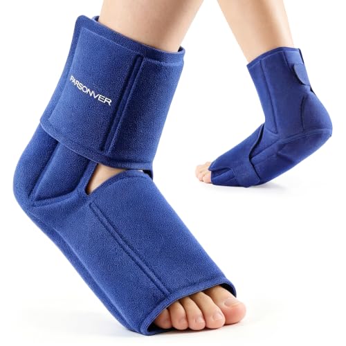 Ankle Foot Ice Pack Wrap for Plantar Fasciitis Relief, 60-Min Long-Lasting
