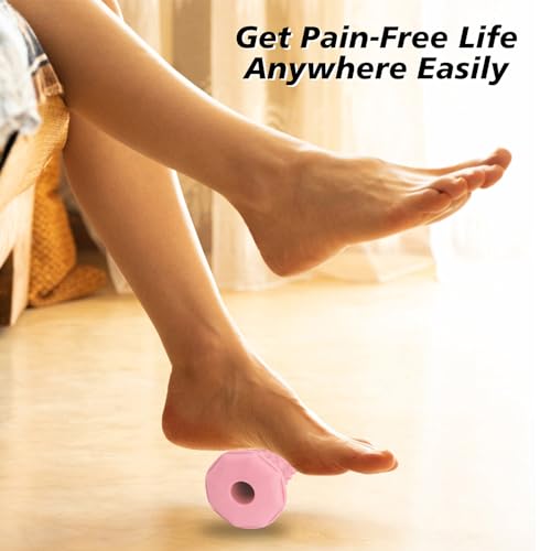 Pink Foot Massager Roller Set for Plantar Fasciitis, Arch&Heel Pain Relief - color: Pink Combination