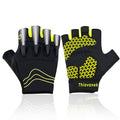 Rechargeable 4 LED Flashlight Cycling Gloves Comfortable Fits for Men Gifts - size: Size L