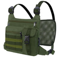 KINGSLONG Running Vest, Chest Bag for Men, Chest Pack, Hiking (A-Green) - color: A-Green