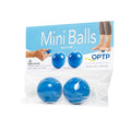 OPTP Mini Balls – Vinyl Air-Filled Self-Massage Ball Set of 2, Blue, 1.5"