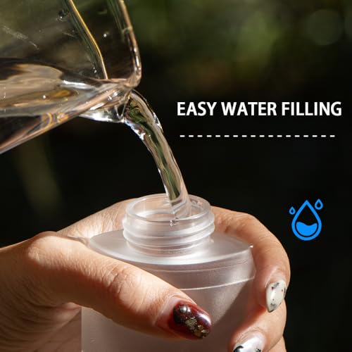 WRELS Soft Flasks Running Water Flask Folding Soft Water Bottles Small for Outdoor Sports Hiking Hydration Pack 5oz/8oz/17oz(WHITE,8oz) - color: White, style: 250ml/8oz