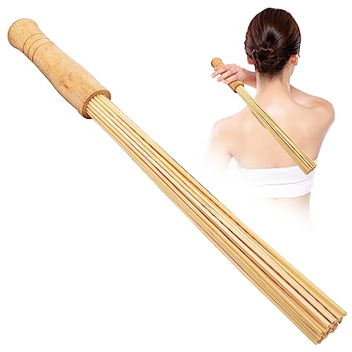 Bamboo Massage Stick for Back,Massage Roller Sticks,Bamboo Therapy Massage Body Tools for Relaxing Muscles (1)