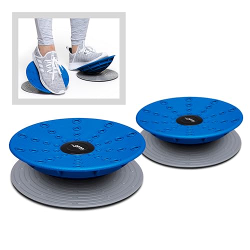 OPTP Dynamic Duo Balance & Stability Trainers – Blue, Set of 2, 8 1/4"
