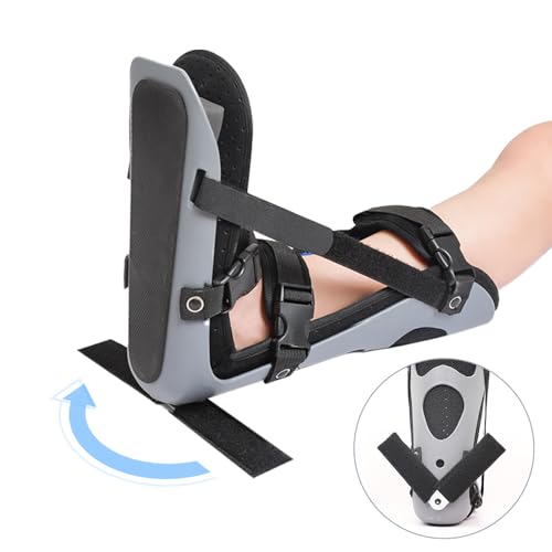 Laway Plantar Fasciitis Adjustable Leg Support Brace with Adjustable Support Bracket Fits Right or Left Foot for Soreness Relief, Foot Pain and Stretching (Large) - size: Large