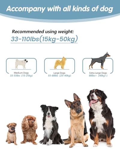 Hands Free Dog Leash, Multifunctional Crossbody Dog Leash - color: InkBlue, size: Large-5.9-9.5ft