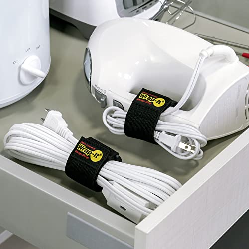 Super-Stretch Wrap-It Storage Cinch Straps - 9" (10 Pack) - color: Black, size: 9" (10 Pack)