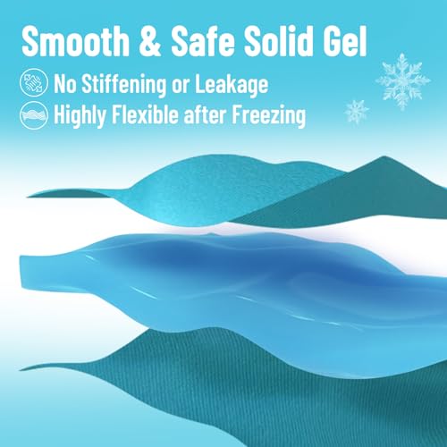 Cooling Eye Mask for Puffy Eyes, Ice Eye Pack After Surgery Relief - Reuable Cold Compress for Dry Eye - Comfortable Perfect Fit Gel Sleep Mask, Light Blue of 3D - color: Light Blue of 3d