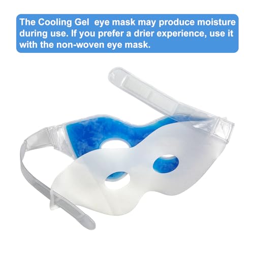2PCS Gel Cooling Eye Mask for Puffy Eyes and Dark Circles - size: Can be Adjustable according headsize