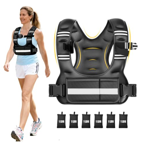 Adjustable Weighted Vest for Women, 6-12lb U-Shaped Weight Vest for Walking