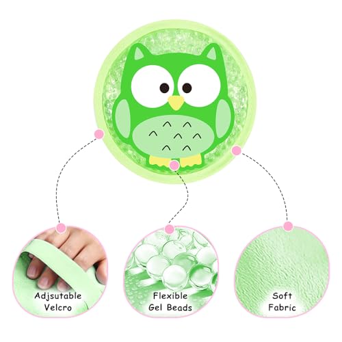 Ice Packs for Injuries Reusable 2 Packs Cold or Warm Compress - style: Mermaid+Owl