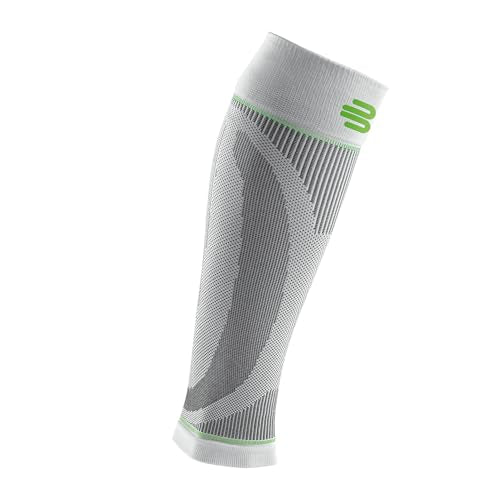 Bauerfeind Sports Compression Lower Leg Calf Sleeves (1 Pair) - Improved Circulation, Airknit Fabric Breathable, Washable - color: White, size: X-Large/X-Long