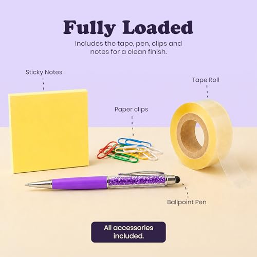 The Butt Tape Dispenser – Funny Purple Desk Accessories, Office Gag Gift - color: Purple