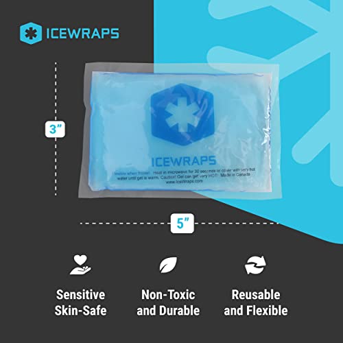 ICEWRAPS Reusable Ice Packs Compact 3 x 5 in, Soft Cooling, Pack of 60 - size: 60 Packs