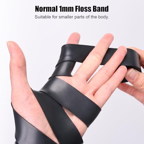 POWER GUIDANCE Muscle Floss Bands - Compression Bands - Mobility & Recovery Bands - for Improving Movement, Increasing Circulation & Reducing Soreness - color: Black and Red - For Hands
