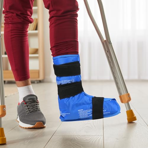 Ankle Ice Pack Wrap, Extra Large Full Foot Hot Cold Pack, Reusable