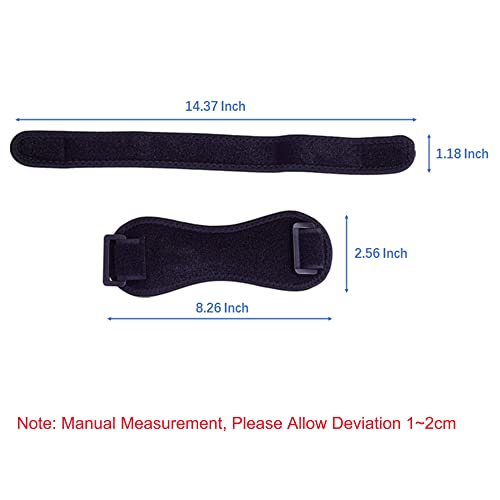 Patella Tendon Knee Strap,Knee Pain Relief for Torn Meniscus ACL MCL Arthritis Tendonitis, Weightlifting Running Cycling Basketball Mountaineering HX1011 (One Size, Black)
