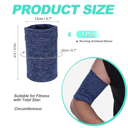 Cell Phone Armband Sleeve, Universal Sports Arm Band White/Blue - color: White & Blue