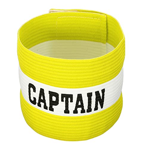 PATIKIL Captain's Armband, Elastic Arm Band for Soccer Training - color: Yellow