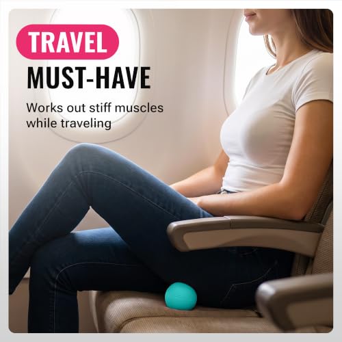 3 in 1 Massage Ball Set – 2.5", 1.9" & 1.2" Firm Silicone Balls for Myofascial Release, Trigger Point Therapy, Back & Foot Pain Relief, Face Fitness, Yoga, Deep Tissue Recovery (Turquoise) - color: Turquoise