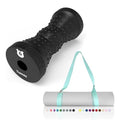 Tumaz Foot Roller & Turquoise Yoga Strap Bundle - Plantar Relief + Portable Fitness Gear