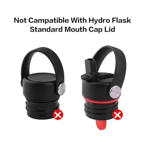 Gasket Replacement Compatible with Hydro Flask,Wide Mouth Lid-O Ring Rubber Seal For HydroFlask Wide Cap-6 Pack Replacement Silicone Seal Parts(Not For Thermoflask Spout and Straw Lid)