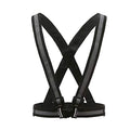 AYKRM 9 color High Visibility Reflective Vest Running Gear High Vis Adjustable Safety Vest - color: Black