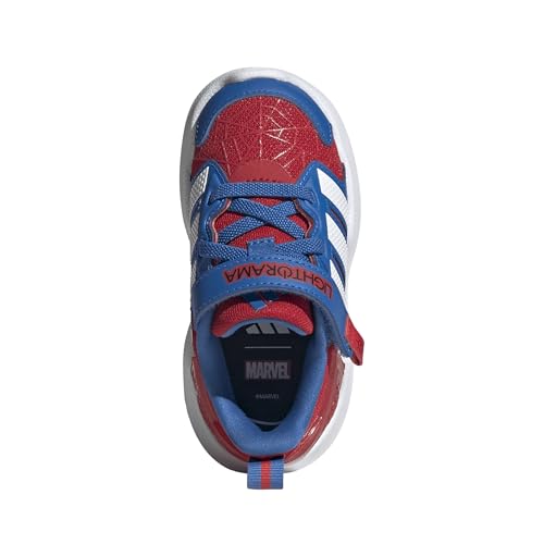 adidas Boys Marvel Lightorama Spider-Man Sneakers Shoes - Red - color: Better Scarlet/White/Bright Royal/Spider-man, size: 4 Infant