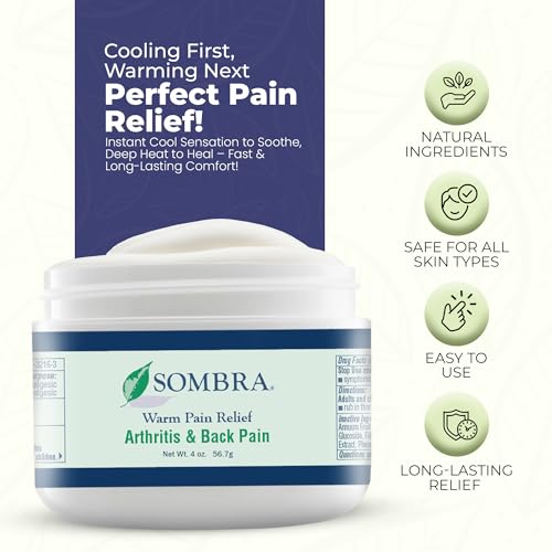 Sombra Warm Pain Relief 4 oz Jar for Arthritis, Back Pain & Pre-Exercise - size: 4.1 Ounce (Pack of 1)