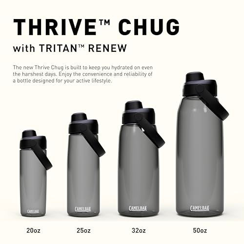 CamelBak Thrive Chug Water Bottle 25oz, Charcoal - color: Charcoal, size: 25 Ounces