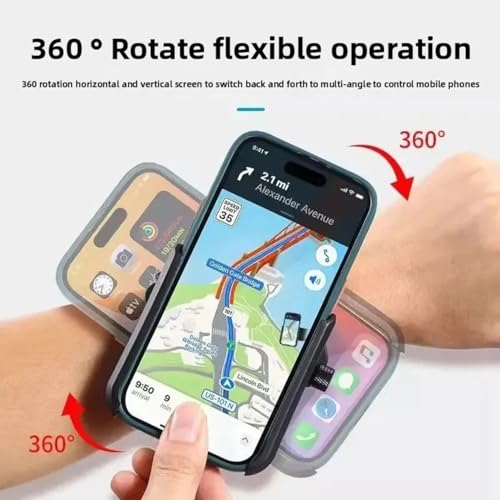 Wristband Phone Holder Armband Strap Set Detachable Mount for Sports Running Cycling Climbing Walking for All Mobile Phones