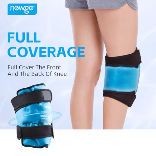 NEWGO Bundle of Knee Ice Pack and Hip Ice Pack Blue