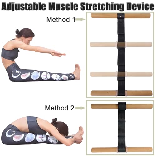 Innovative Muscle Stretching Device, Adjustable Length Hamstring Stretcher Redefines Flexibility, Stable Sturdy Portable Body Extension Tool for Yoga, Full Body Pain Relief & Home Workout Recovery