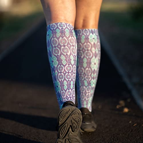 LEVSOX Compression Socks Women and Men, 20-30mmHg, Best for Nurses, Travel, Pregnancy - color: 3 Pairs Printing Mix 1, size: X-Large