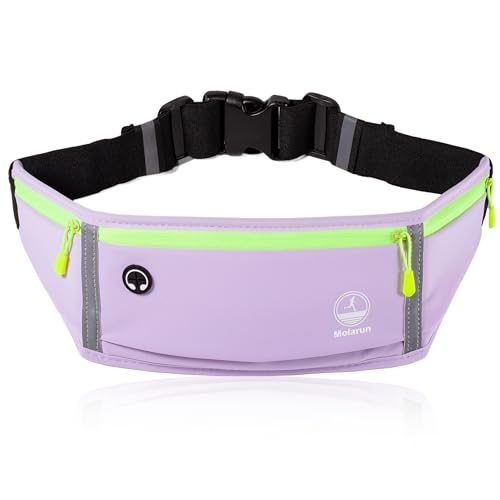 Running Belt Slim Fanny Pack Jogging Pouch Phone Holder Waist Pack - Purple - color: D Purple
