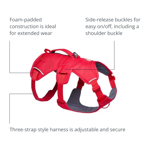 Ruffwear, Web Master Dog Body Harness, Red Canyon, X-Small - color: Red Canyon, size: X-Small