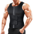 A+ Choice Sauna Vest Waist Trainer for Men - Mens Sauna Suit Double Sweat Belt Body Shaper for Gym Workout Exercise - size: 5XL (Waist44"-46")