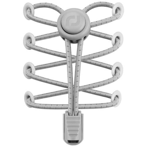 RJ-Sport Tieless Elastic Shoe Laces for Adults and Kids - color: Number 006 - Grey Reflective