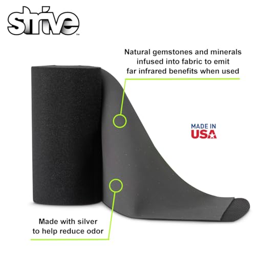 Strive Compression Infrared Therapy Wrap 6"x100" for Wrist, Arm, Leg, Ankle - color: Black, size: 6" x 100" Infrared Wrap