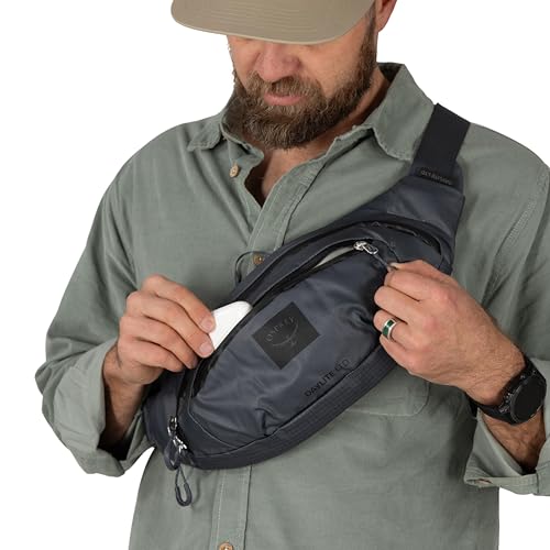 Osprey Daylite Waist Pack - Fanny Pack with Crossbody Shoulder Carry Option - Lightweight Hip Bag - color: Moody Burgundy