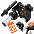 EXURA Tib Bar Tibialis Trainer, Adjustable to Any Foot Size, 1" & 2" Plates