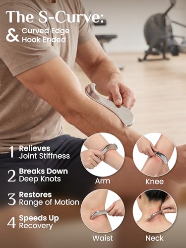Rena Chris Stainless Steel Muscle Scraper Tool for Body Deep Tissue Massage - size: 1PCS