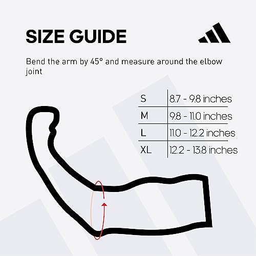 Adidas Knitted Support Sleeve, Ergonomic Compression Sleeve - size: Medium, style: Elbow Support