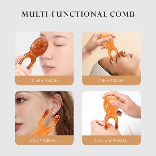 Nose Gua Sha Facial Massage Tool Sinus Eyes Jaw Neck Face Body Guasha Tool