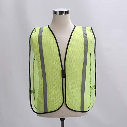 zojo High Visiblity Reflective Mesh Safety Vest Bulk 10 Pack - color: 10pcs-neon Yellow