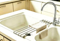 Ahyuan Roll up Dish Drying Rack Over The Sink Kitchen Roll up Sink Drying Rack Portable Dish Drainer Foldable Dish Drying Rack (Warm Gray, 17.8''X3.7'') - color: Warm Gray, size: Rectangle 17.8 inches x 3.7 inches